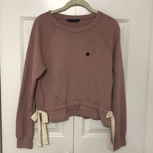 Abercrombie Pink Peplum Sweatshirt